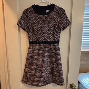 Gal Meets Glam Plaid Tweed Dress